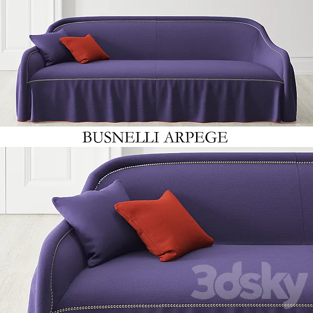 Sofa and chair BUSNELLI Arpege 3DModel