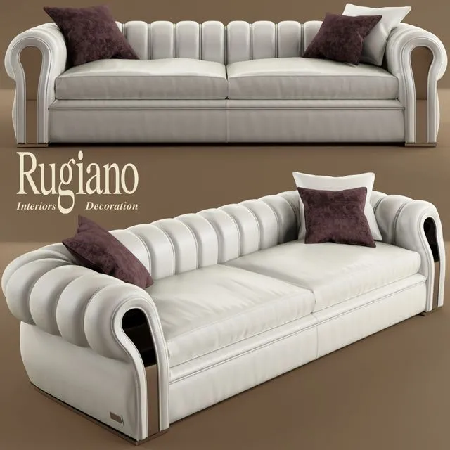 Sofa and chair rugiano Karma 3D Model