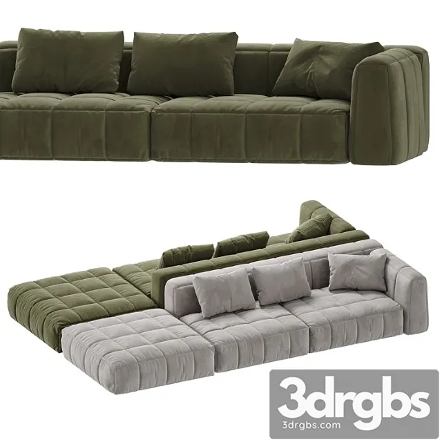 Sofa and pillow1 2 3D Model Free