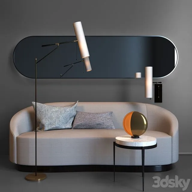 Sofa and Table Arteriorshome 3D Model