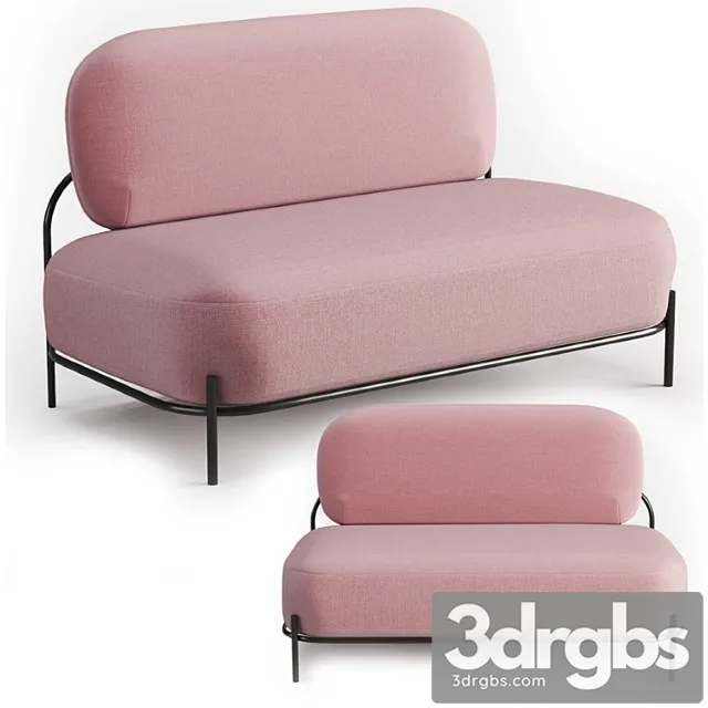 Sofa angelina imodern 2 3D Model Free