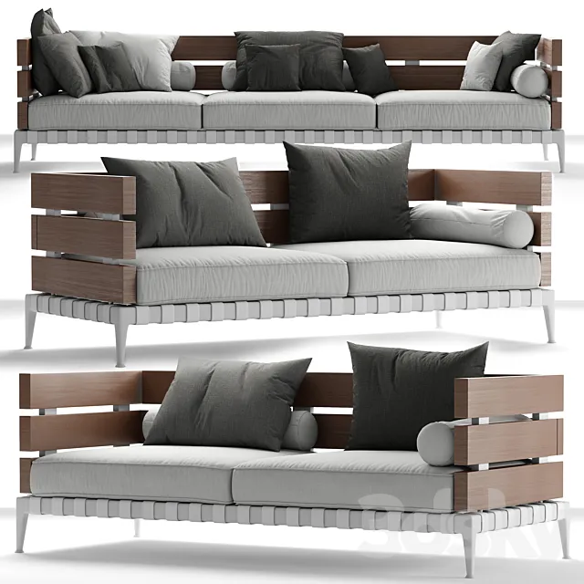 sofa Ansel (Flexform) by Antonio Citterio 3DModel