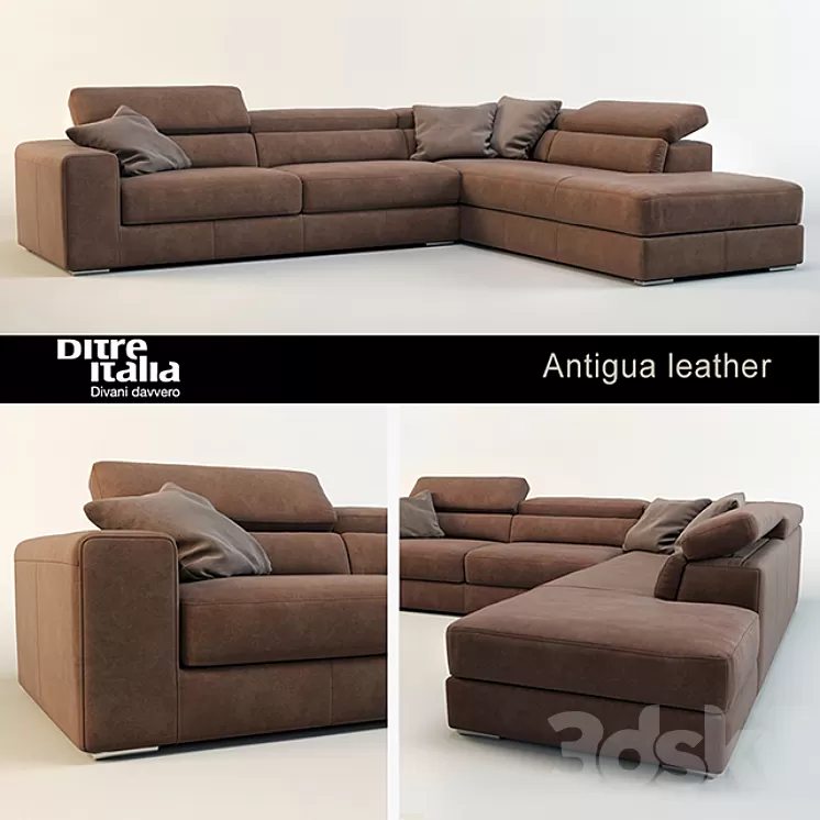 Sofa Antigua leather / Ditre Italia 3D Model
