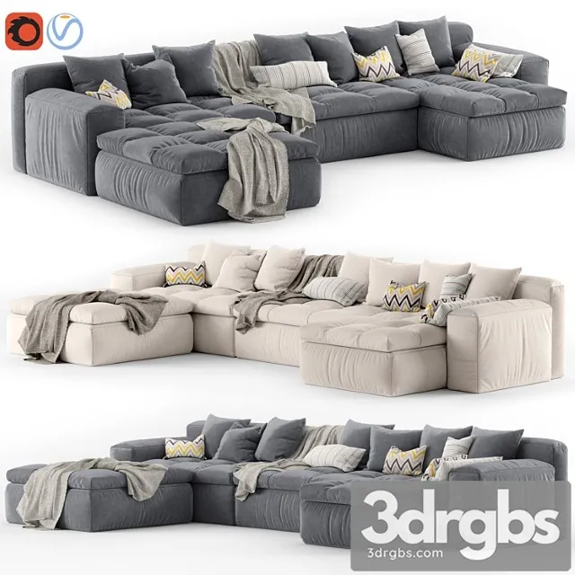 Sofa Arfleh Nap 3D Model Free