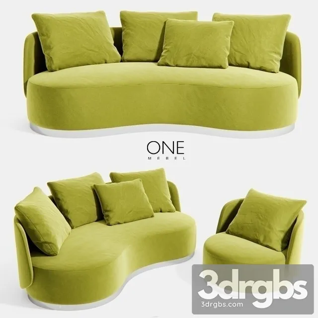Sofa Armchair REZE 3D Model Free