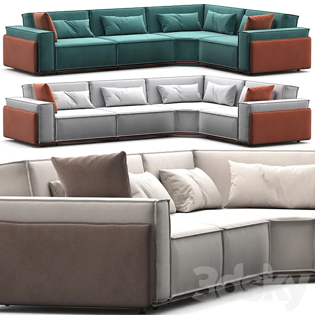 Sofa Asti 689073 GORGEOUS FURNITURE 3D Model