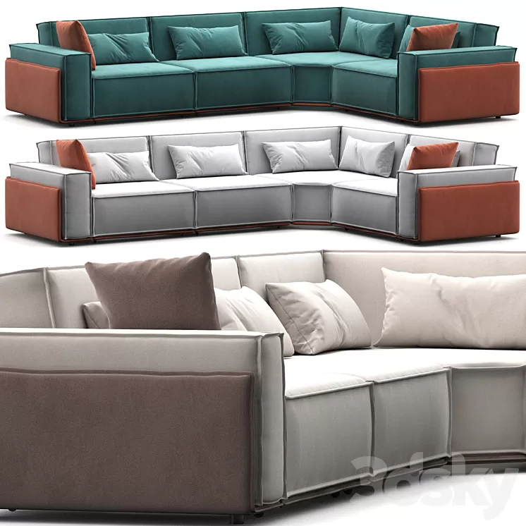 Sofa Asti 689073 GORGEOUS FURNITURE 3D Model