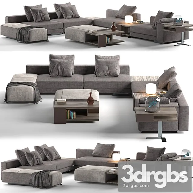 Sofa atlas mauro lipparini 2 3D Model Free