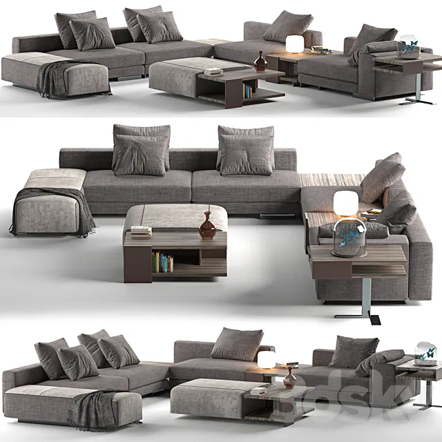 Sofa Atlas Mauro Lipparini 3D Model