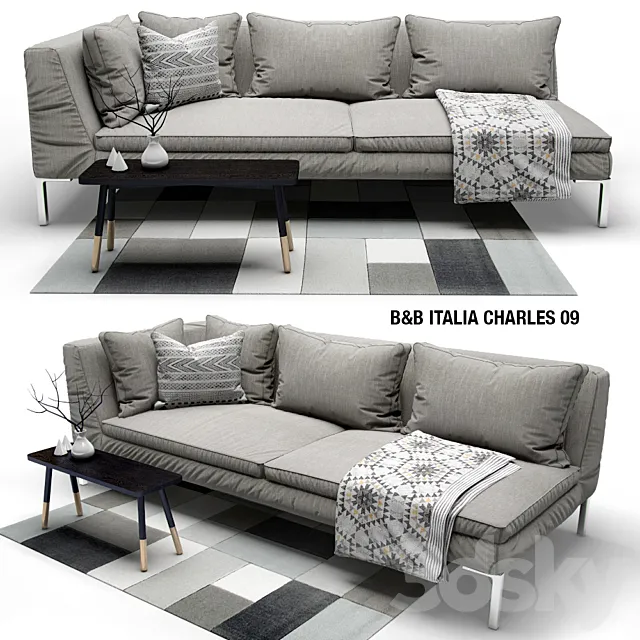 Sofa B & B ITALIA CHARLES 3DModel