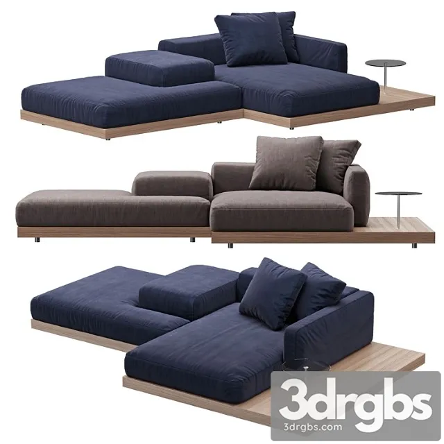 Sofa b & b italia dock model 2 2 3D Model Free