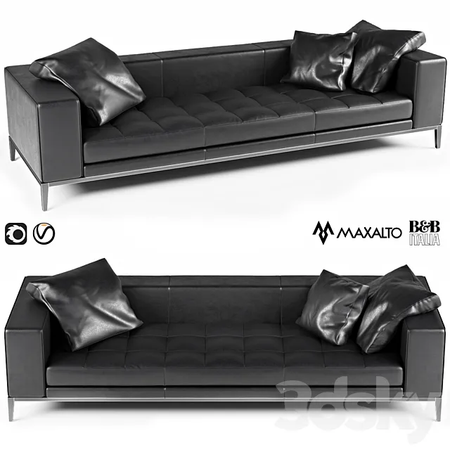 Sofa B & B Italia Maxalto Simplex 3D Model