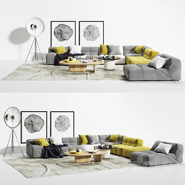 Sofa B & B Italia Tufty Puffy 3DModel