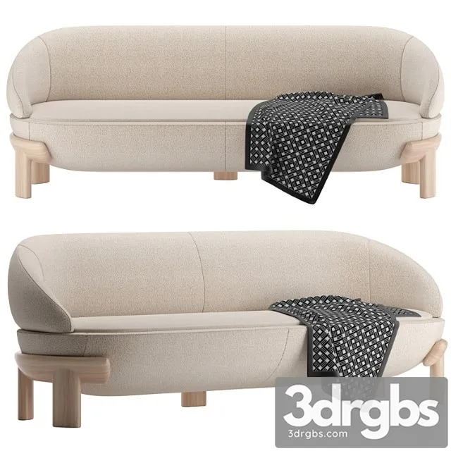 Sofa Bagatelle Biais By Mahime Boutillier 3D Model Free