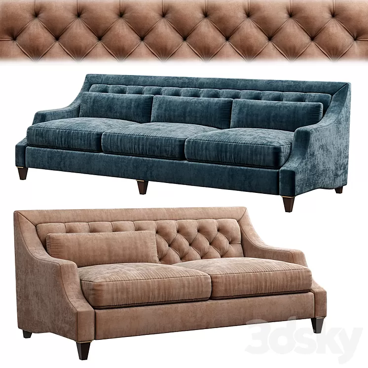 Sofa BAKER Max Tufted 3D Model