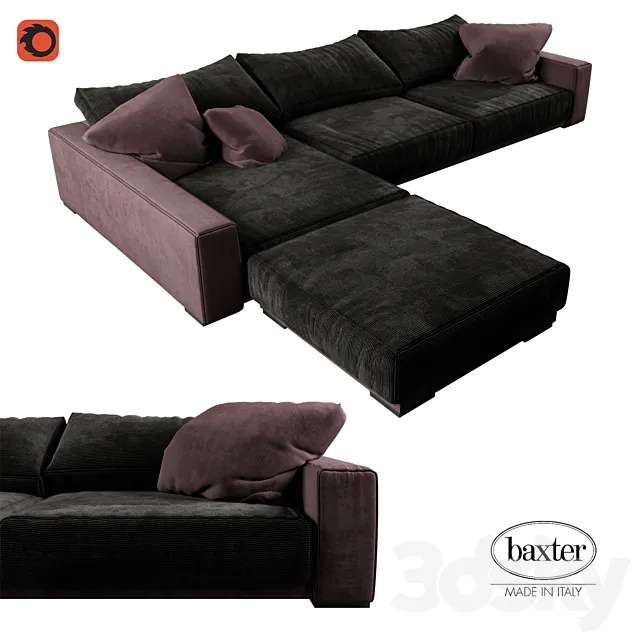 Sofa BAXTER BUDAPEST SOFT 3D Model