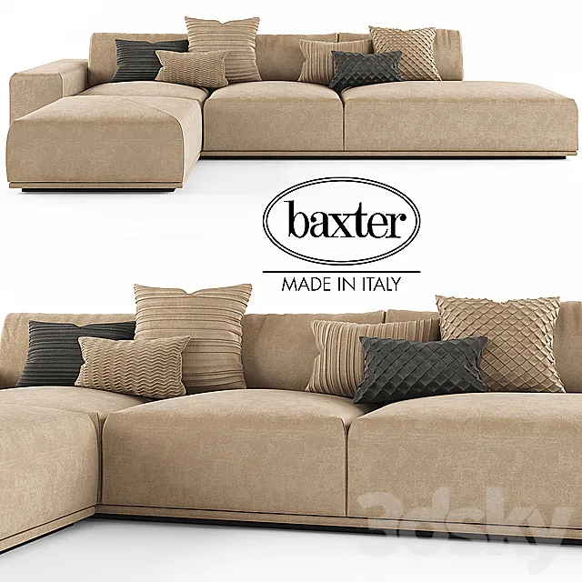 sofa baxter MONSIEUR MODULAR 3DModel