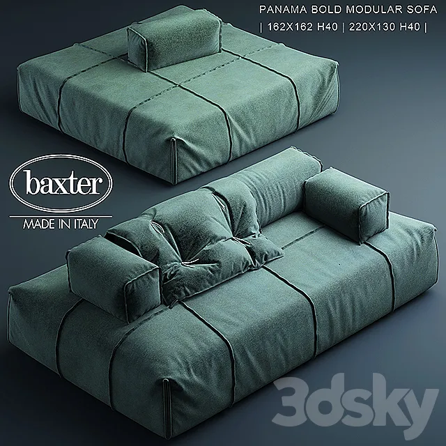 Sofa baxter PANAMA BOLD MODULAR SOFA 3DModel