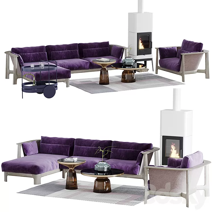 Sofa Bay Rosenthal Interieur 3D Model