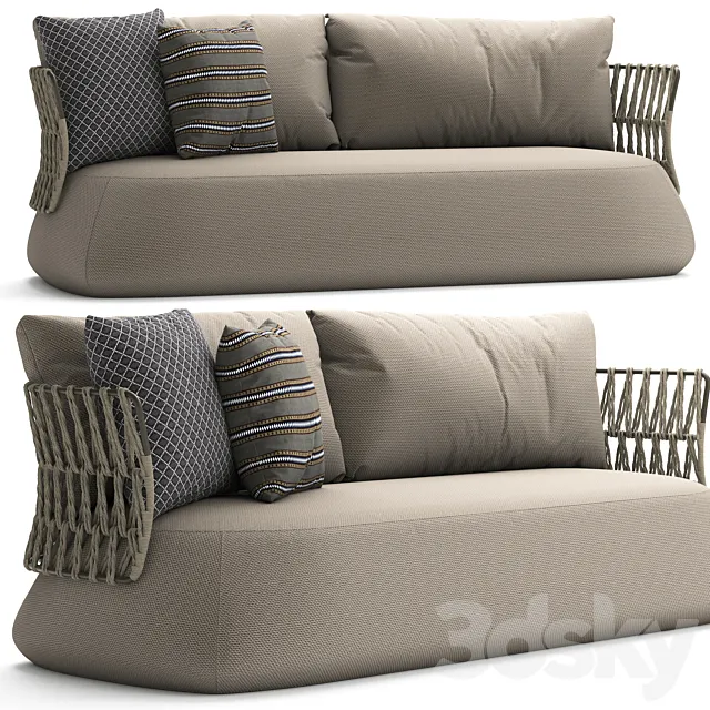 Sofa B&B Fat-Sofa Outdoor FA230 3D Model