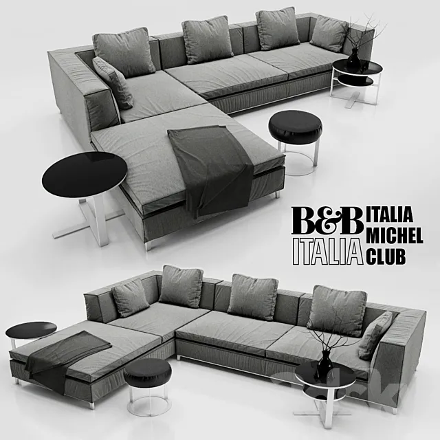 Sofa B&B ITALIA MICHEL 3DModel