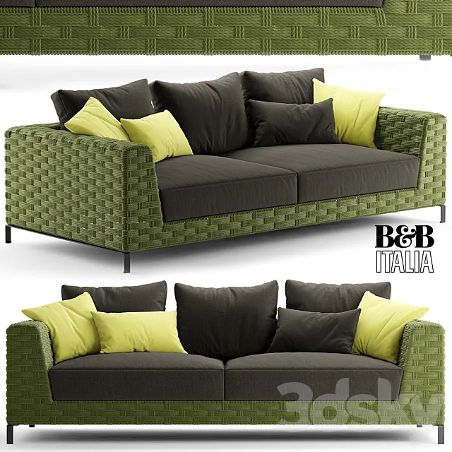 Sofa bebitalia Ray Outdoor Natural 3DModel