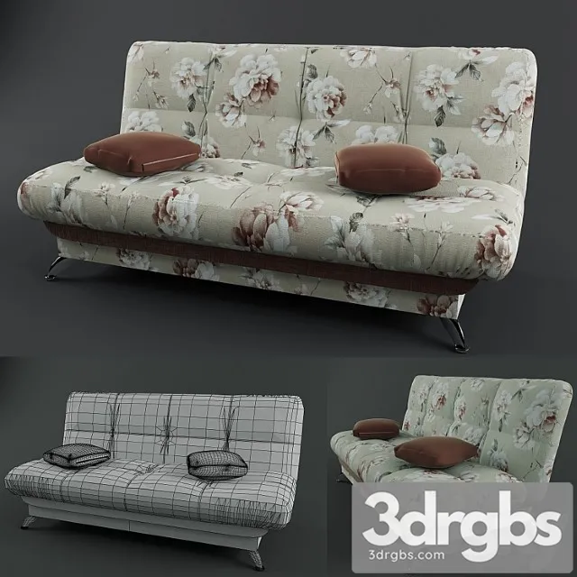 Sofa Bed Book 3D Model Free