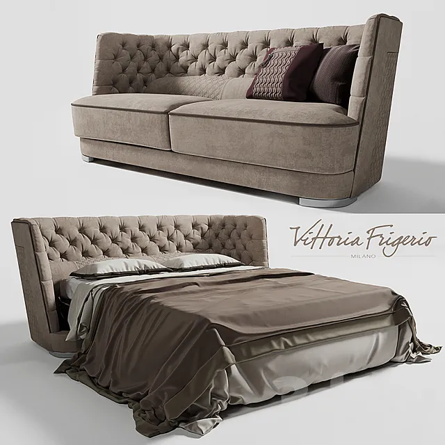 Sofa bed GORI Vittoria Frigerio by Frigerio Poltrone 3DModel