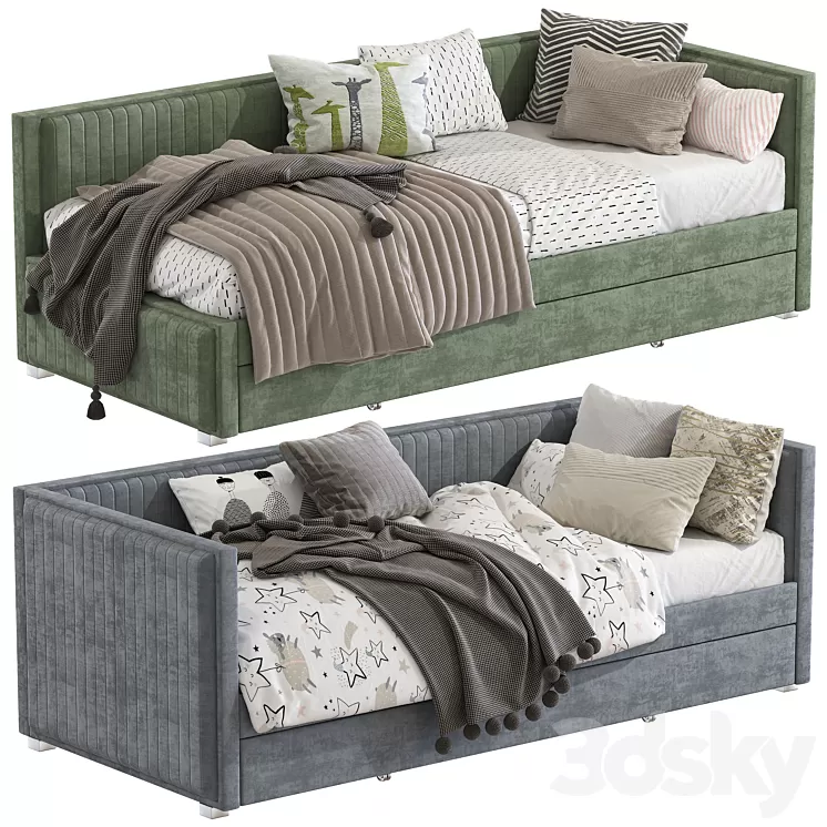 Sofa bed Hawthorne Daybed with Trundle 237 3D Model Free