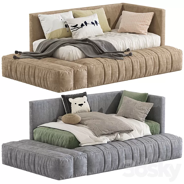 Sofa bed in modern style 260 3D Model Free