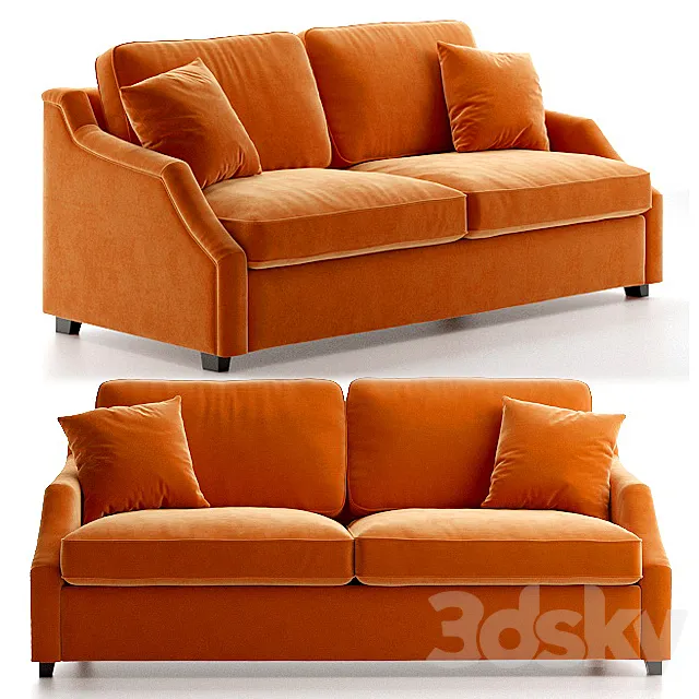 Sofa bed triple Windsor 3D Model