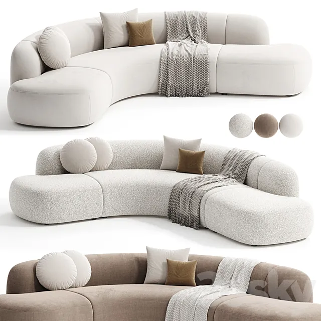 Sofa Bjorn by Eichholtz 3D Model