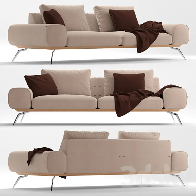 Sofa Blanche Linda 3D Model