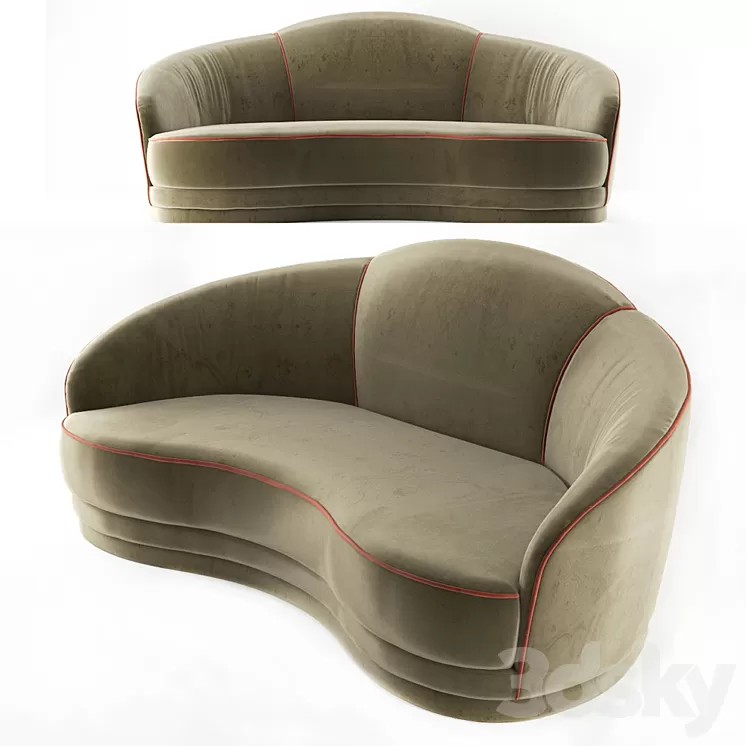 Sofa bmstyle 3D Model