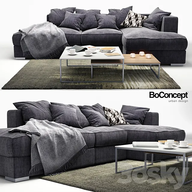 Sofa BoConcept Cenova_ugl 2 3DModel
