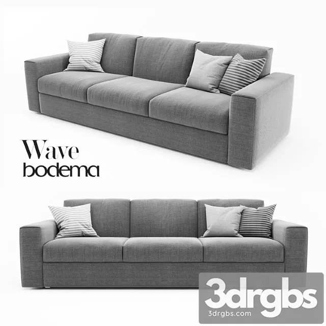 Sofa bodema wave 2 3D Model Free
