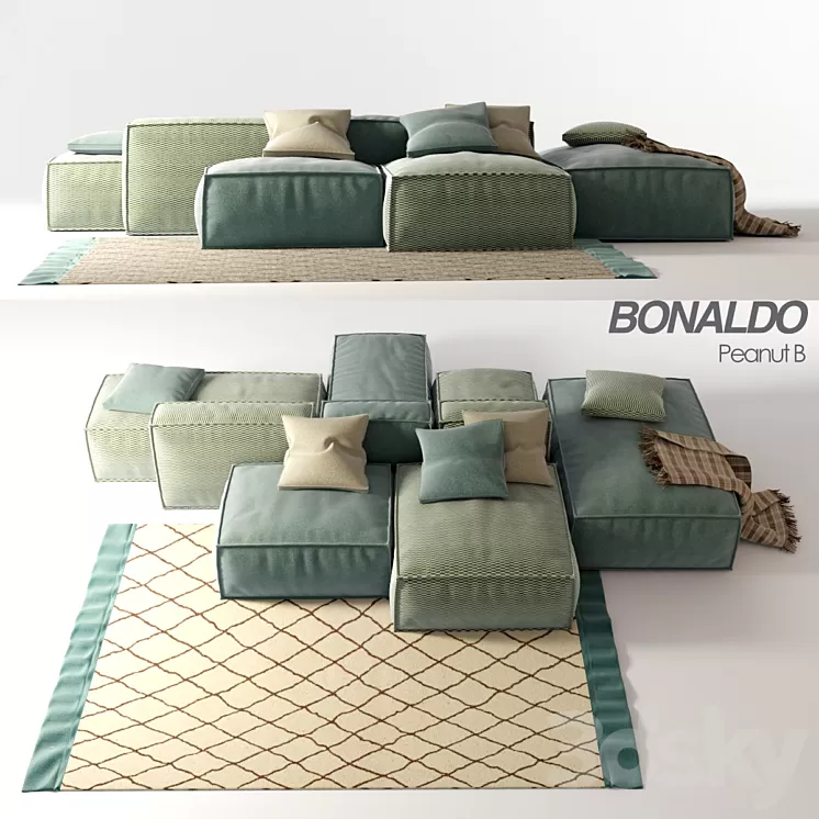 Sofa Bonaldo Peanut B 3D Model