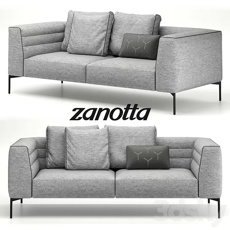 Sofa Botero by Zanotta 3D Model