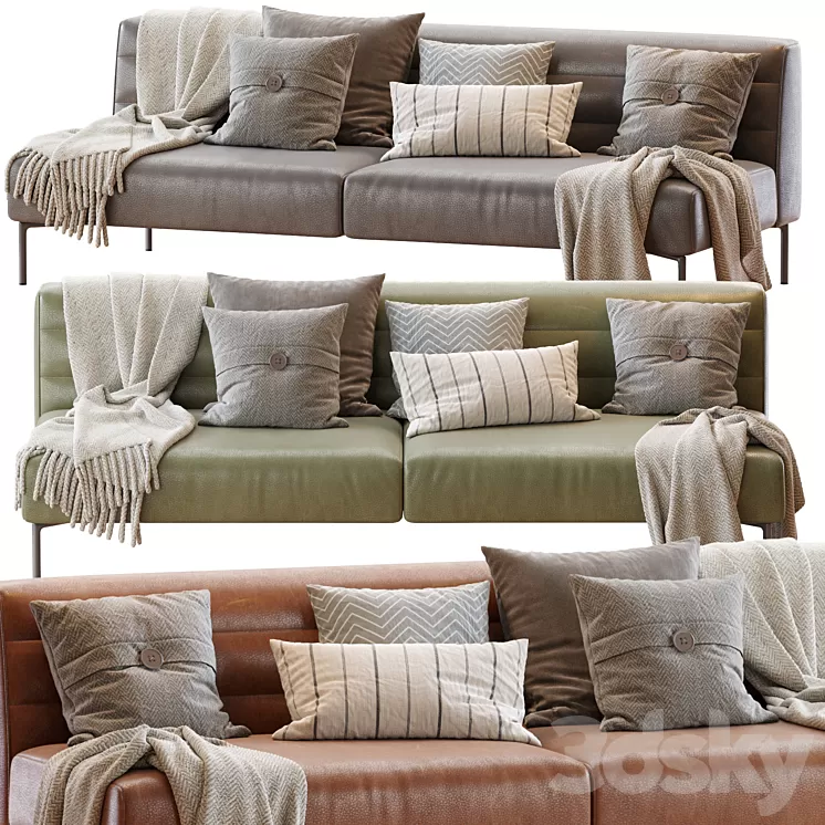 Sofa BOTERO Zanotta 3D Model
