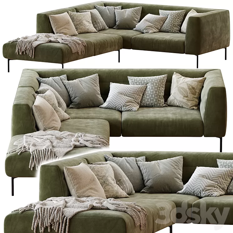 Sofa BOTERO Zanotta 3D Model