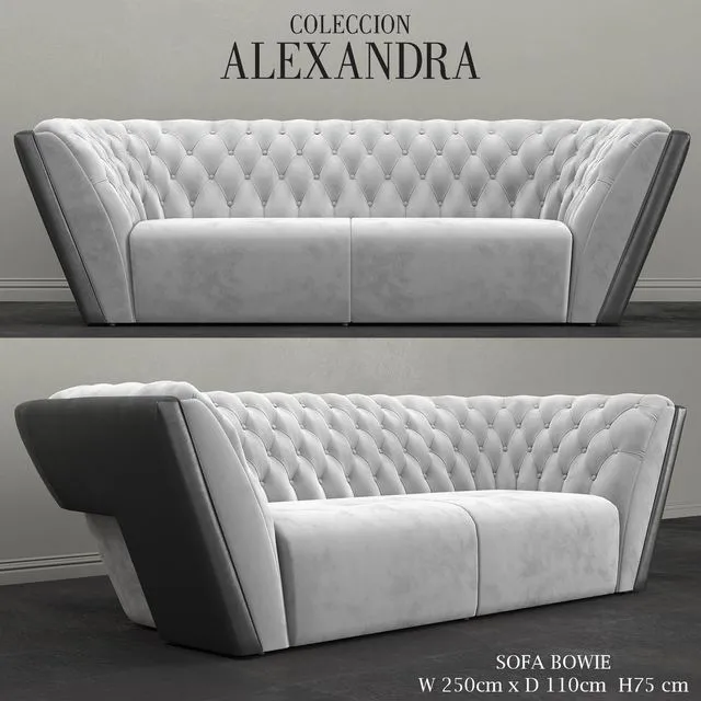 SOFA BOWIE by COLECCION ALEXANDRA 3D Model