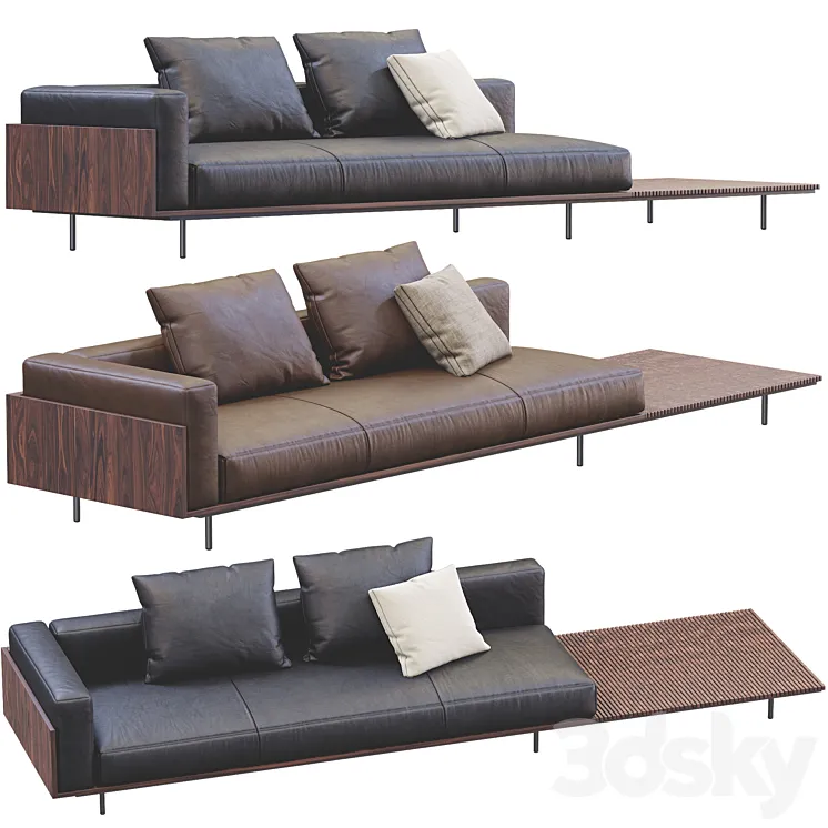 Sofa brasilia by minotti 3D Model Free