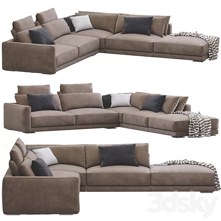 Sofa Bristol By Poliform 3D Model Free