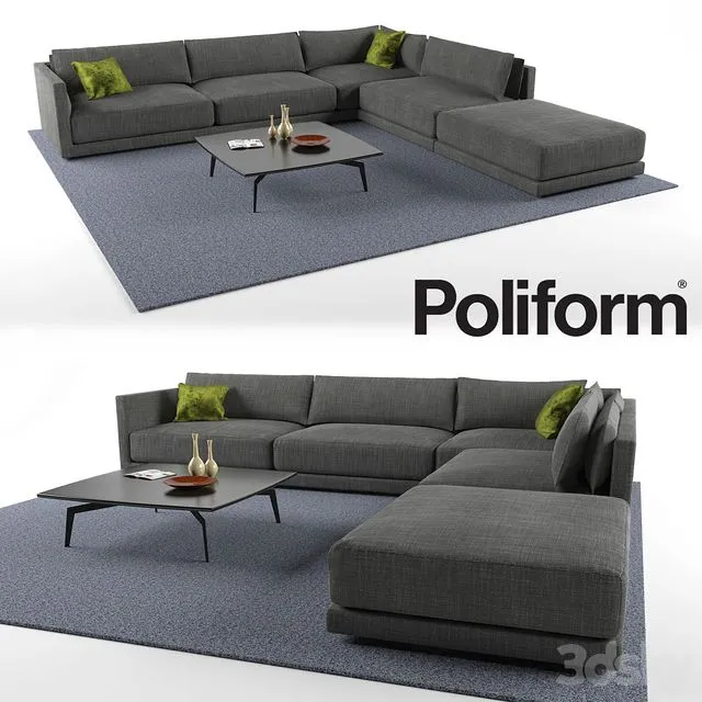 Sofa Bristol (corner) 3D Model