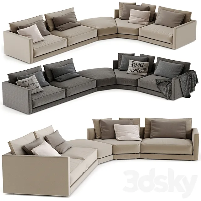 Sofa Bristol Poliform 6 3DModel