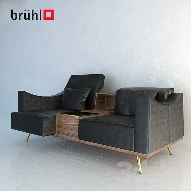Sofa Brühl Deep Space sofa 3D Model
