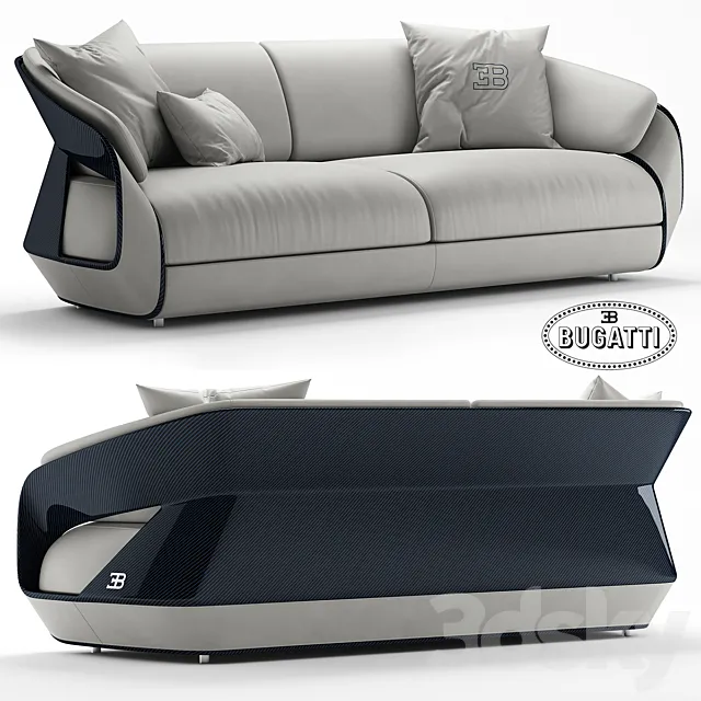 Sofa Bugatti Home Royale Sofa 3D Model