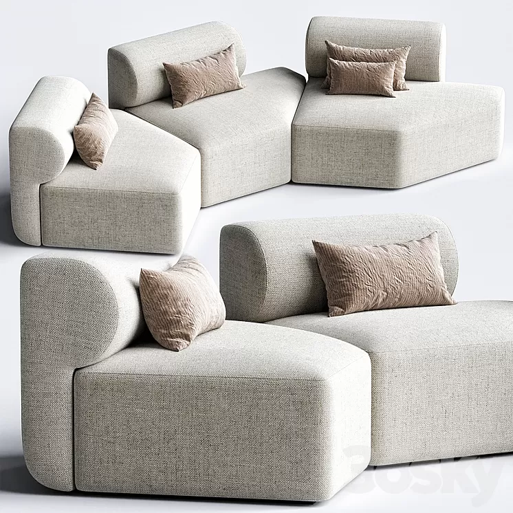 SOFA BUNDLE Stage 002-1 3D Model Free