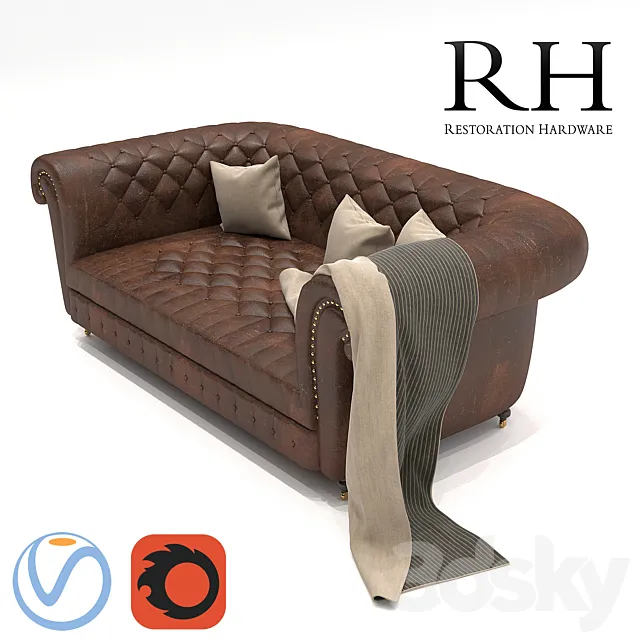 Sofa Cambridge from Restoration Hardware 3DModel