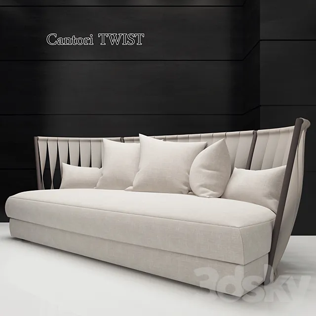 Sofa Cantori Twist 3D Model